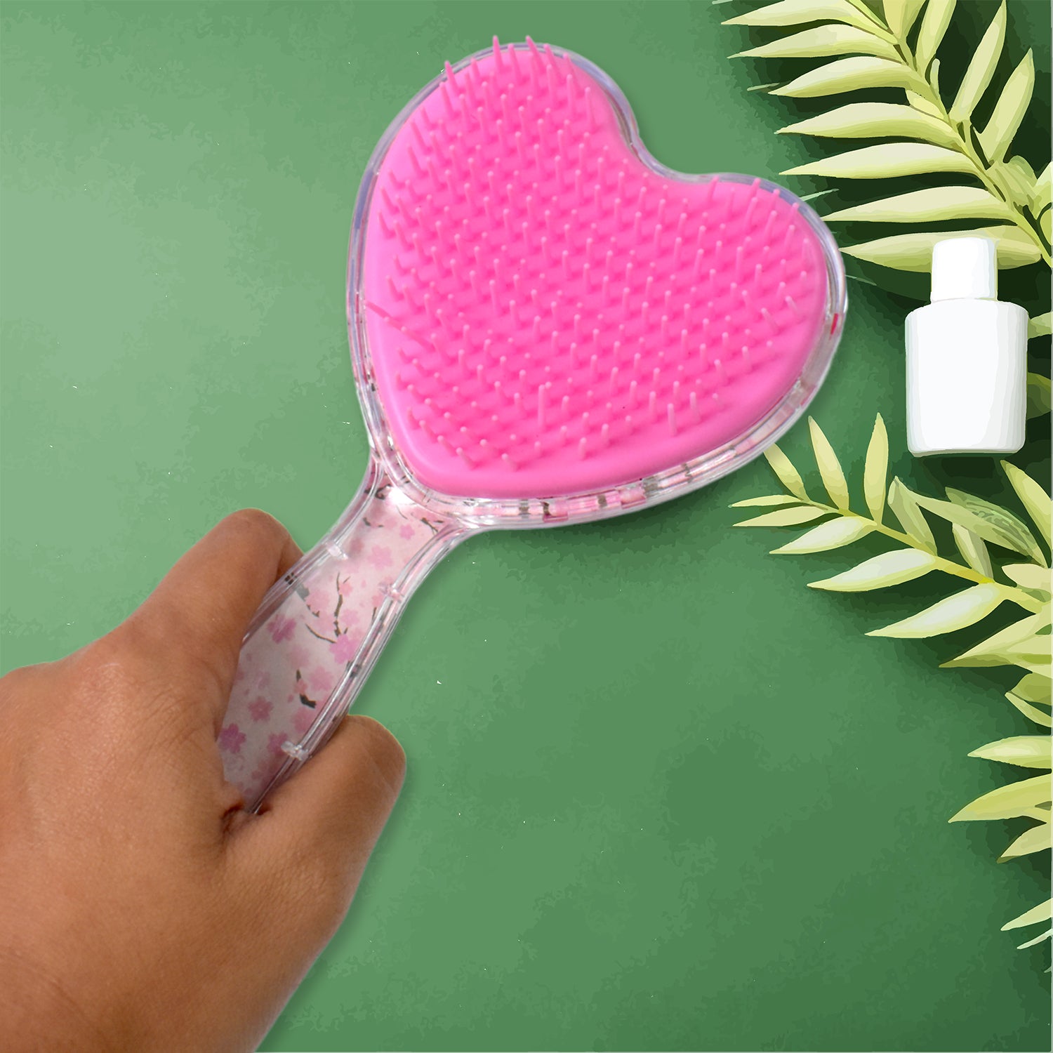 Heart Shape Hair Brush Massage Shower Comb (1 Pc) Heart Shape Hair Brush Massage Shower Comb (1 Pc)